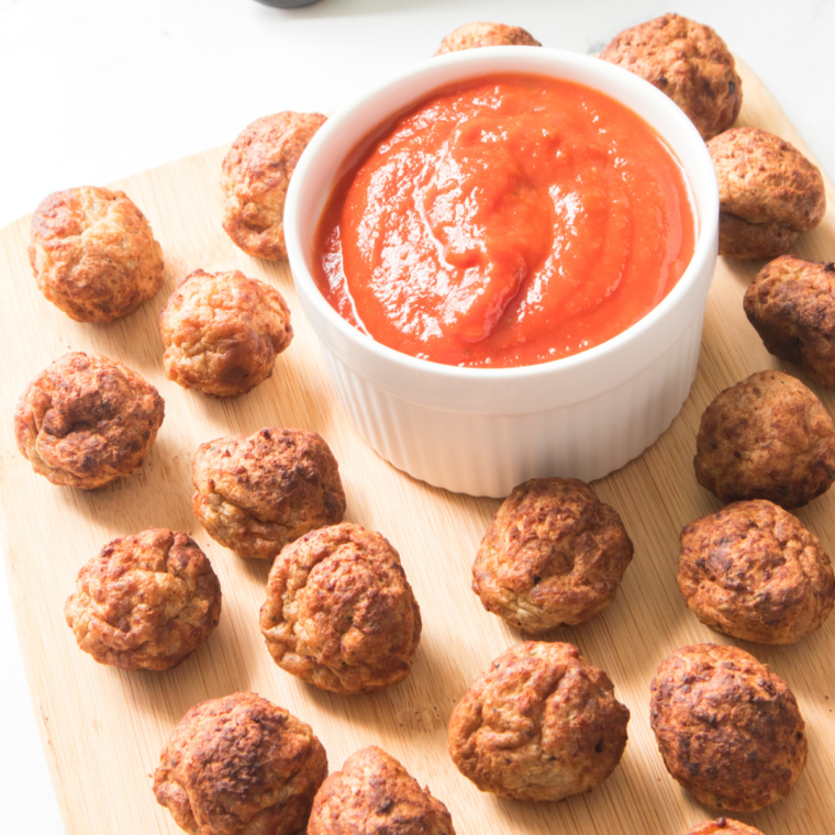 Air Fryer Cooked Perfect Meatball 