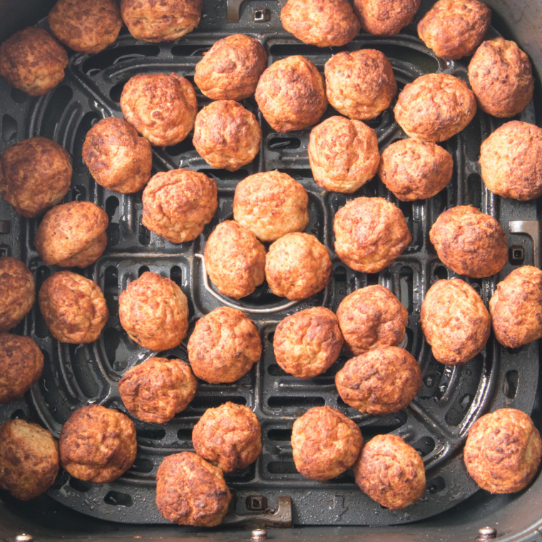 Air Fryer Cooked Perfect Meatball 