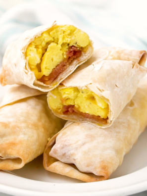 Air Fryer Starbucks Copycat Bacon, Sausage & Egg Wrap