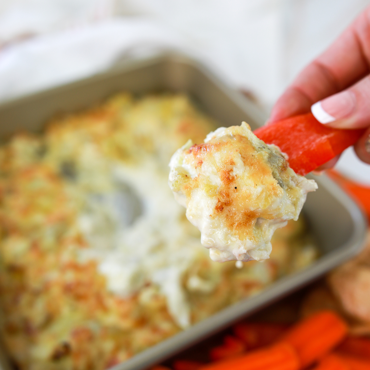 Air Fryer Green Chile Artichoke Dip Recipe