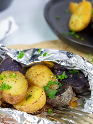 Air Fryer Potatoes and Onion