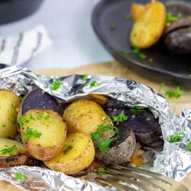 Air Fryer Potatoes and Onion