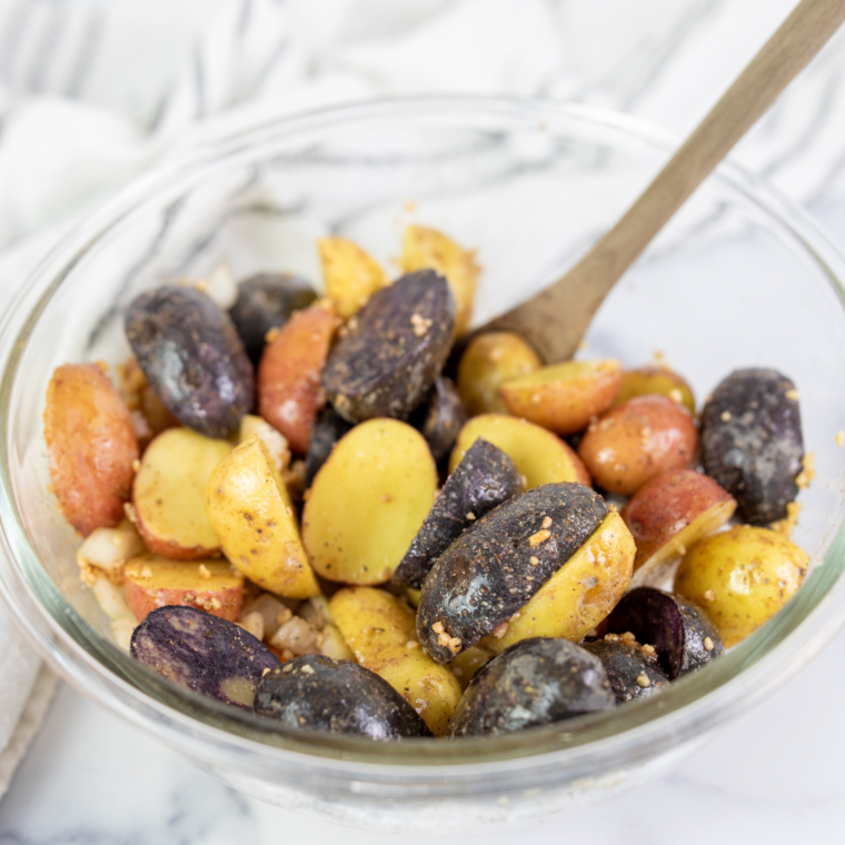 Air Fryer Potatoes and Onion