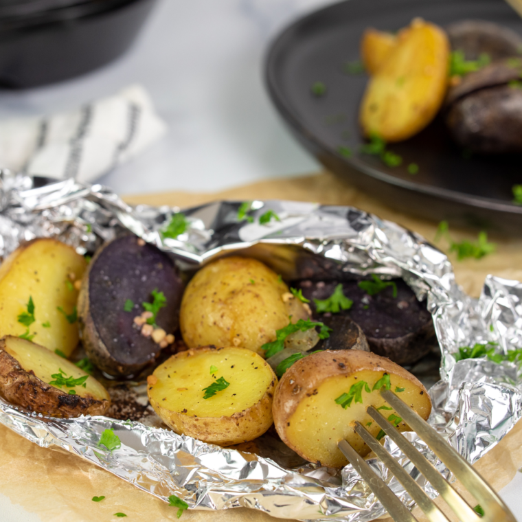 Air Fryer Potatoes and Onion