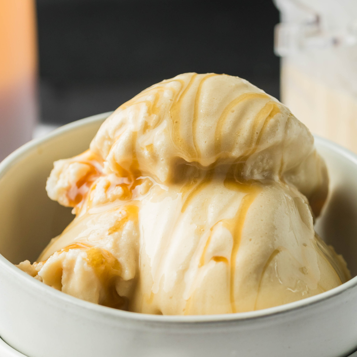 Ice Crunch Ribbon Ninja Creami Starbucks Caramel Ribbon Crunch Frappuccino Ice Cream ...