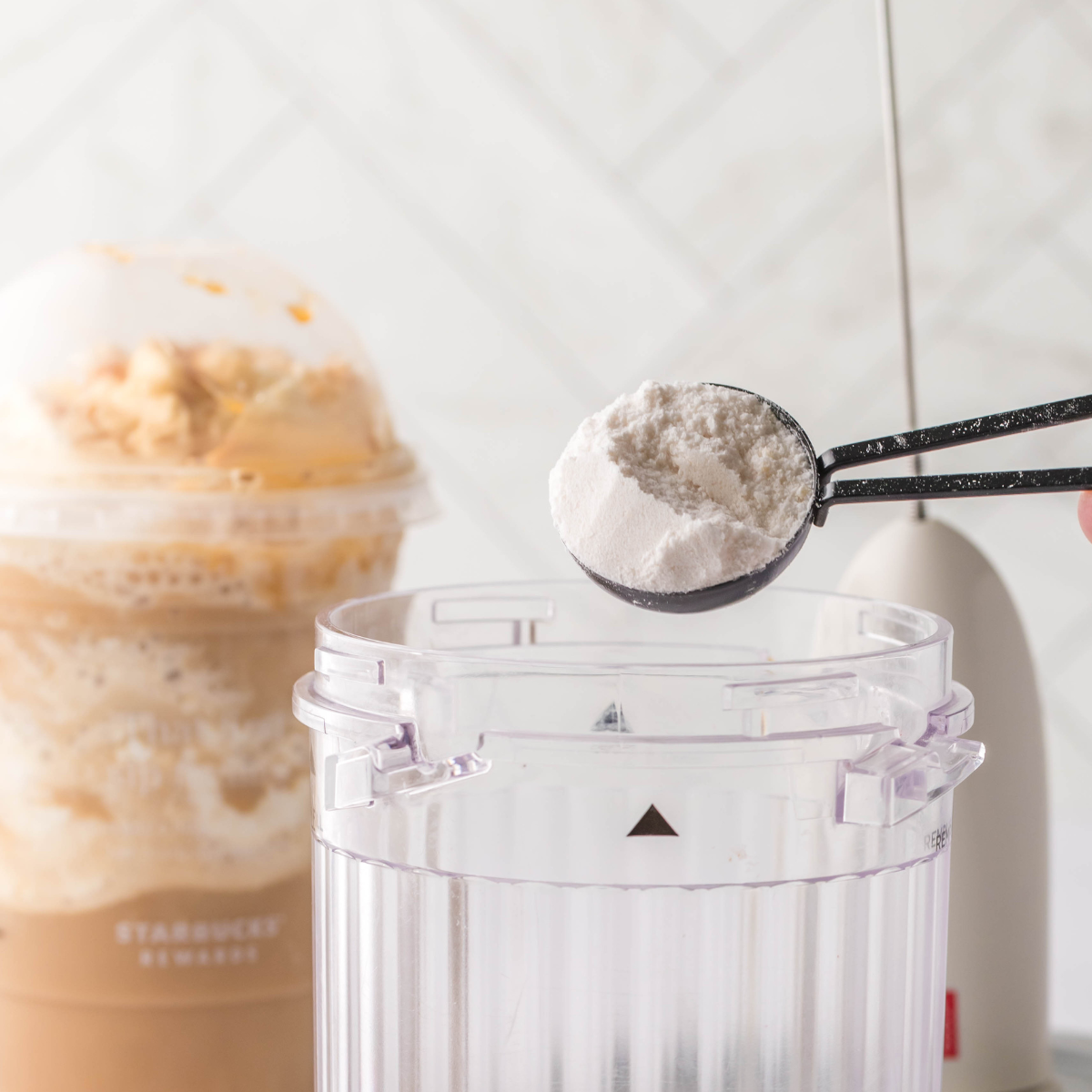 Ice Crunch Ribbon Ninja Creami Starbucks Caramel Ribbon Crunch Frappuccino Ice Cream ...