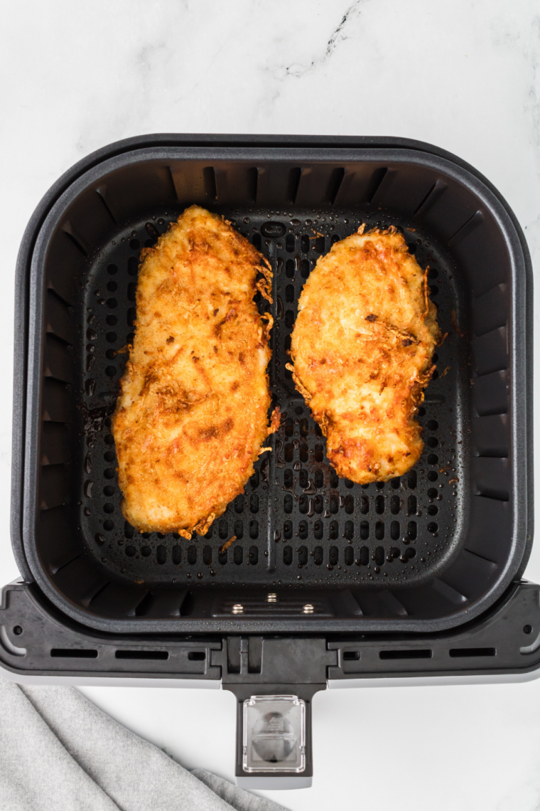 "Close-up of homemade Crispy Chicken Fritta, perfectly breaded and air fried."