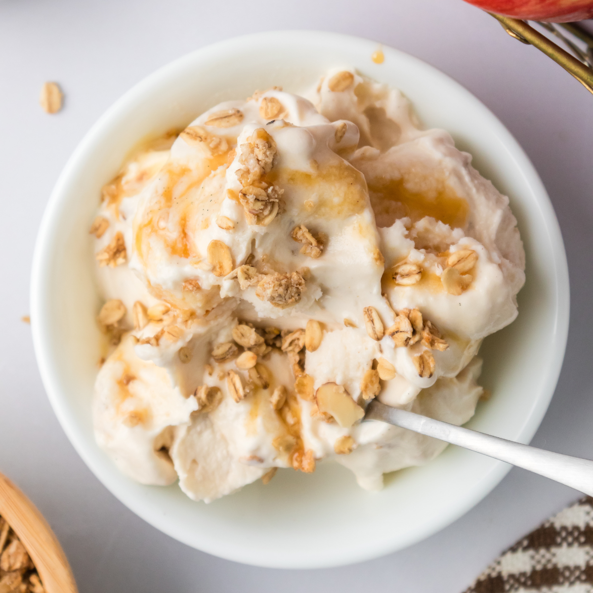 Ninja Creami Apple Cobbler Ice Cream Fork To Spoon