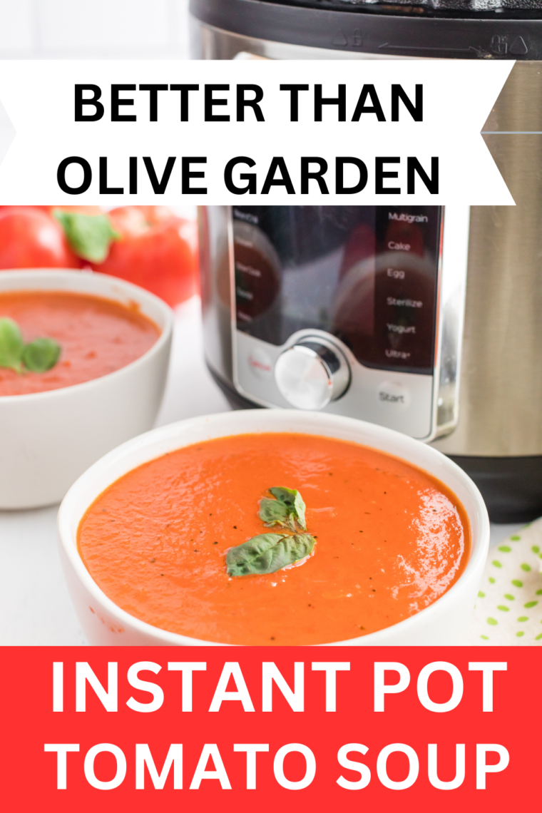 Instant Pot Olive Garden Cream of Tomato and Basil Soup