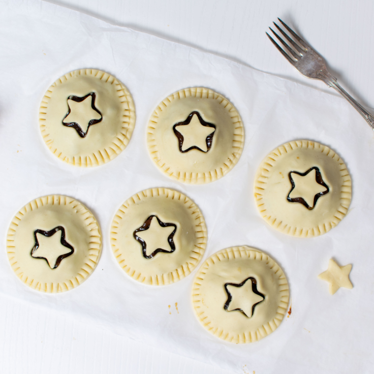 Seal the edges of Mincemeat Pies before air frying.