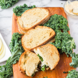 Air Fryer Provolone Broccoli Rabe Sandwich