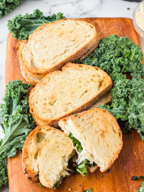 Air Fryer Provolone Broccoli Rabe Sandwich