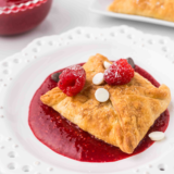 Delight in the irresistible Air Fryer Raspberry Chocolate Puffs, featuring flaky puff pastry filled with sweet raspberries and creamy chocolate. A quick and elegant dessert for any occasion!"