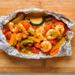 Air Fryer Shrimp Foil Packets