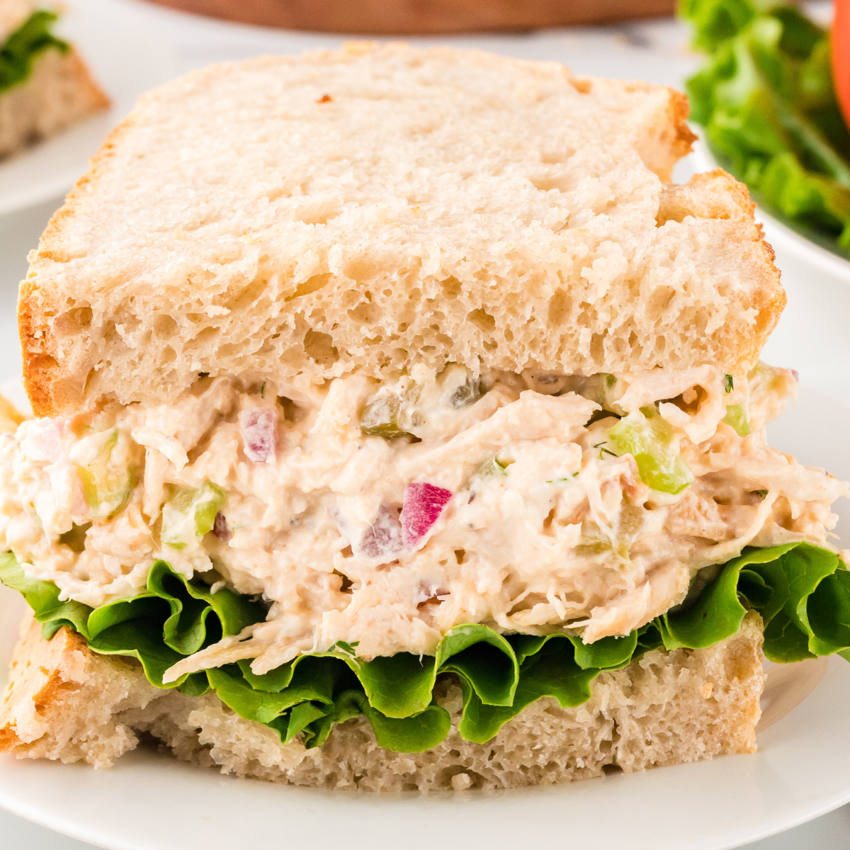 A vibrant Cape Cod Chicken Salad with fresh greens, cranberries, walnuts, and grilled chicken.