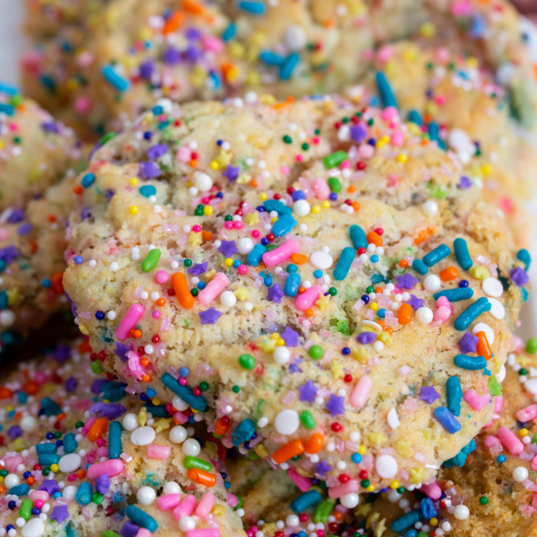 Freshly baked Publix-style sugar cookies with a light dusting of sugar.