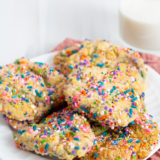 Freshly baked Publix-style sugar cookies with a soft, chewy texture and a light dusting of sugar.