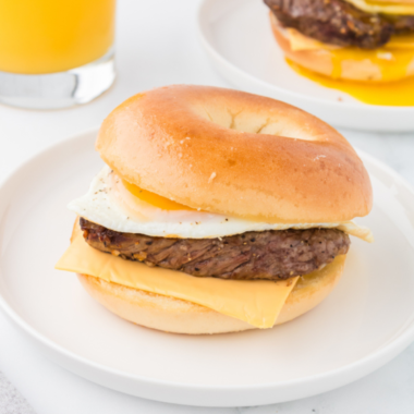 Steak Egg and Cheese Bagel Recipe