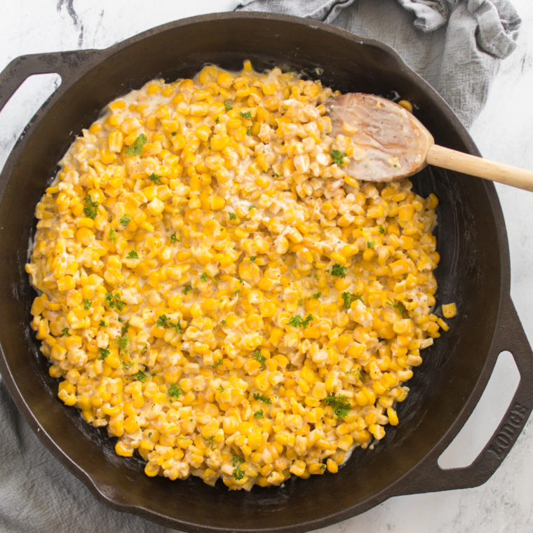 Serving a bowl of Texas Roadhouse Buttered Corn, showcasing its buttery and savory appearance.