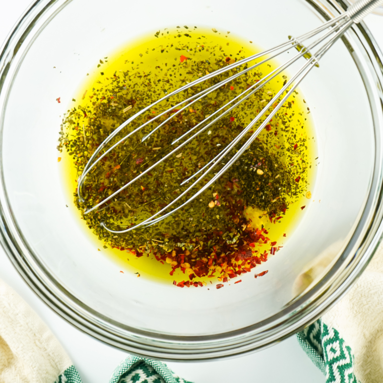 Whisk all of the ingredients together in a large mixing bowl.