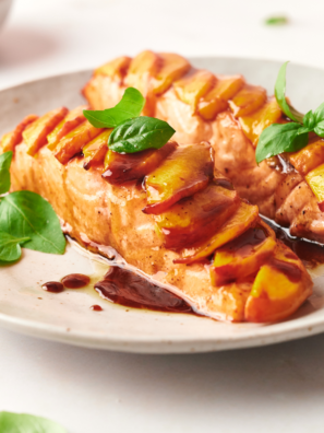 The Air Fryer Peach Salmon recipe.