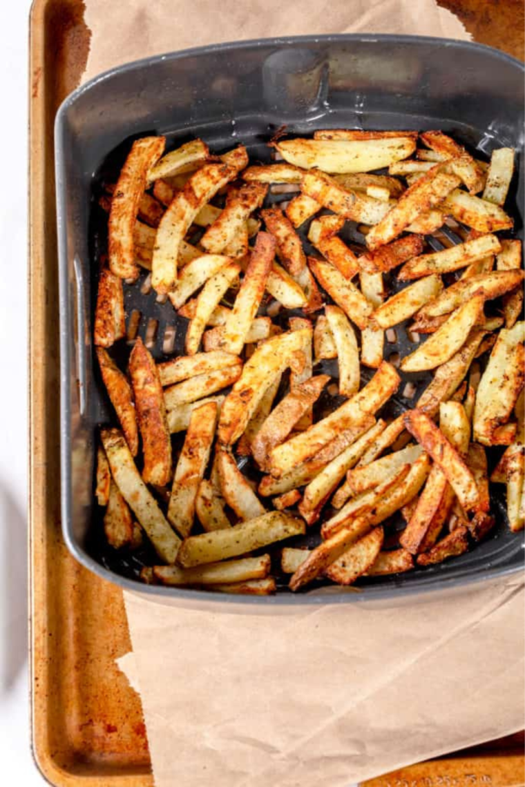 Copycat Wingstop Fry Seasoning made with a blend of spices and sugars to replicate the signature flavor.