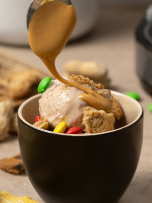 Make a healthy and delicious Protein Monster Cookie Ninja Creami Ice Cream with this easy recipe! Packed with protein and all the classic cookie flavors you love.