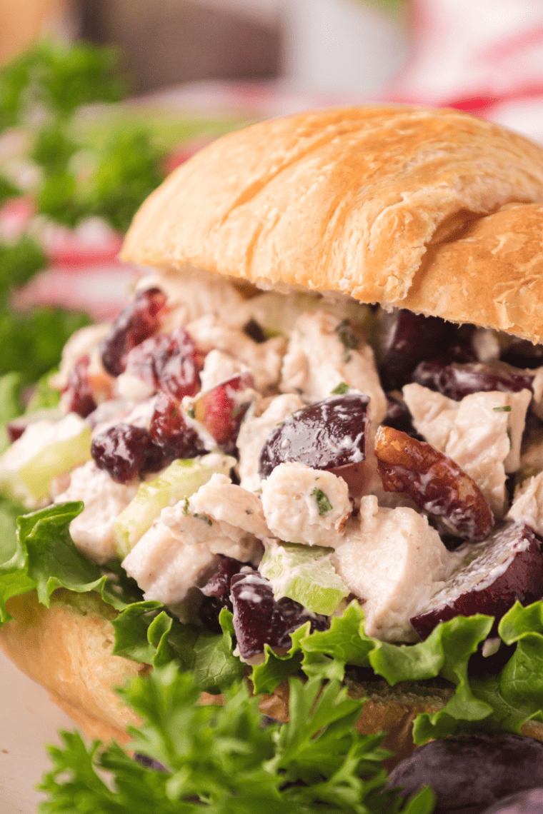 Serve Newk’s chicken salad in a wrap, sandwich, or over greens.