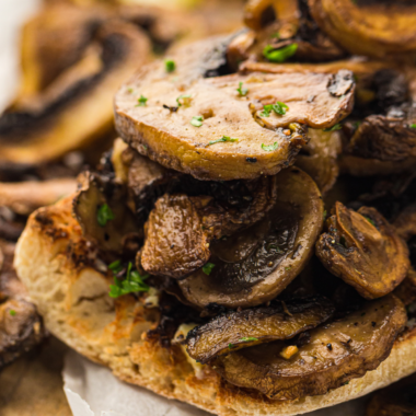 Air Fryer Mushroom Toast