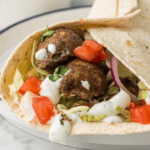 Air Fryer Turkish Lamb Wraps
