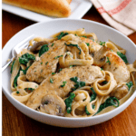 Barefoot Contessa Chicken Marsala with tender chicken in a rich mushroom and Marsala wine sauce.