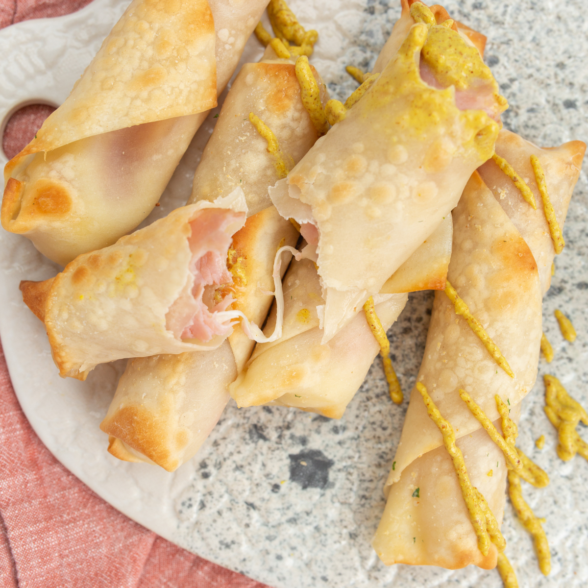 Air Fryer Ham and Mozzarella Cheese Sticks