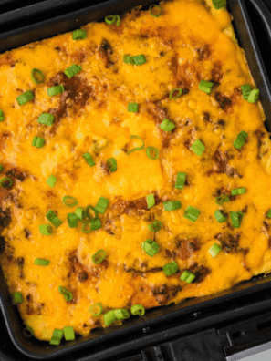 Air Fryer Cheeseburger Casserole