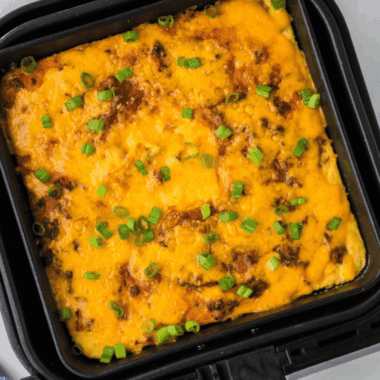 Air Fryer Cheeseburger Casserole