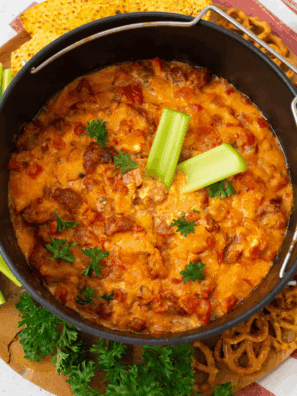 Air Fryer Chorizo Pimento Cheese Dip