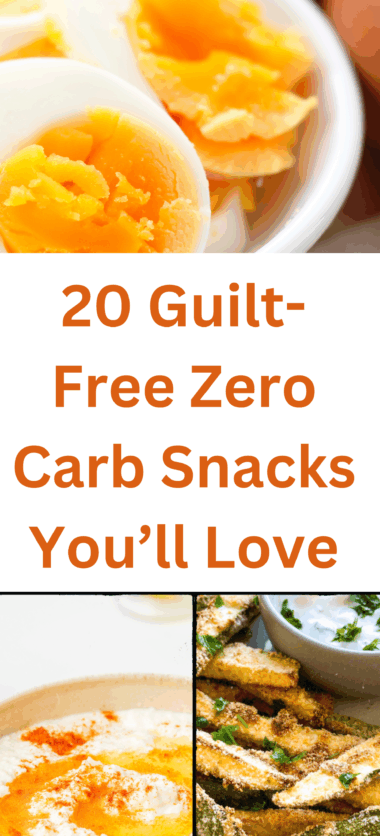 20 Guilt-Free Zero Carb Snacks You’ll Love