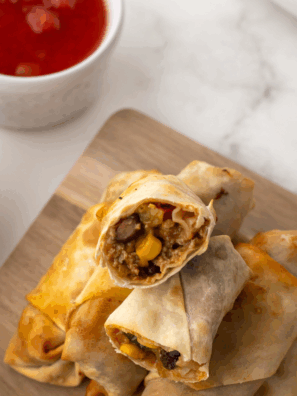 Air Fryer Taco Egg Rolls