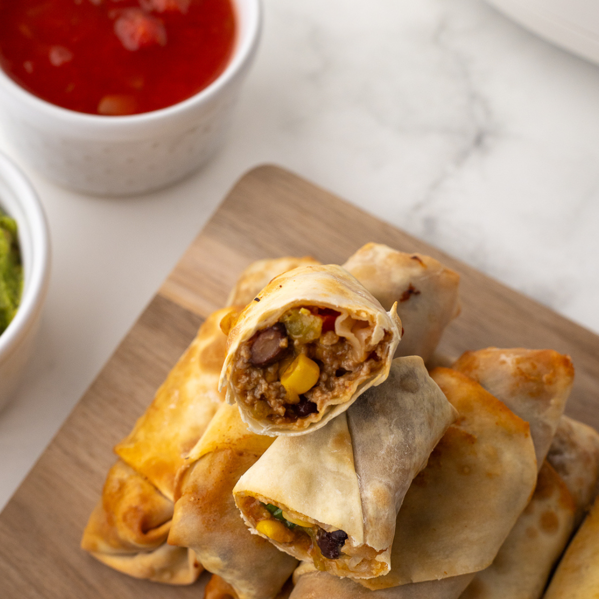 Air Fryer Taco Egg Rolls