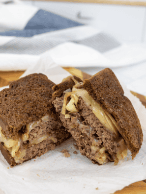 This Blackstone Patty Melt Recipe combines juicy beef patties, melted cheese, and crispy, buttery toast, all cooked to perfection on your Blackstone griddle. A delicious, classic comfort food!