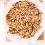 Homemade Chocolate Chip Cookie Granola with oats, coconut, and chocolate chips.