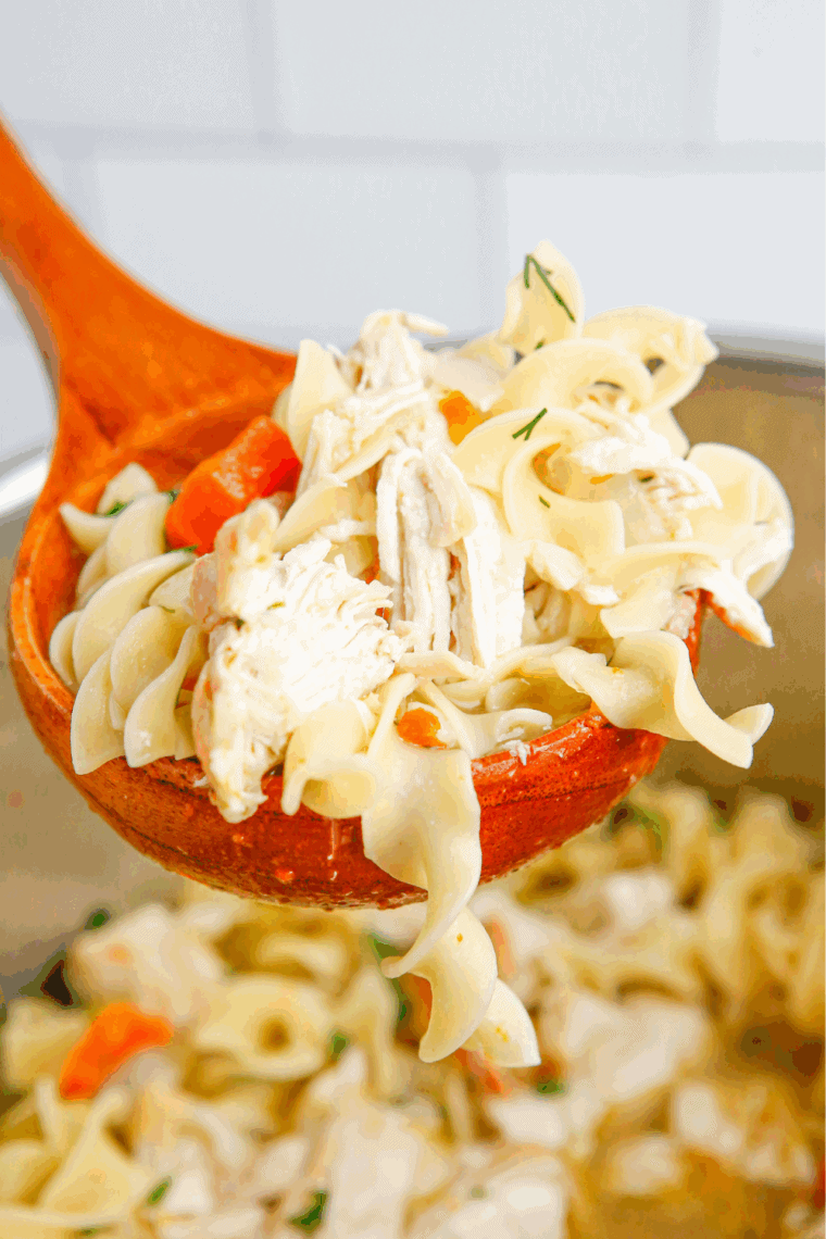 Dairy-Free Creamy Chicken Soup with tender chicken, vegetables, and a creamy broth.