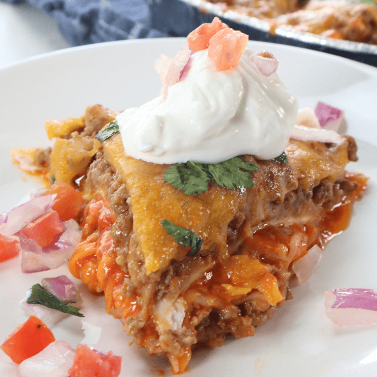 Easy Air Fryer Mexican Lasagna Recipe - Fork To Spoon