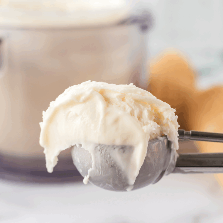 Ninja Creami Mexican Vanilla Ice Cream with cinnamon and smooth vanilla flavor.