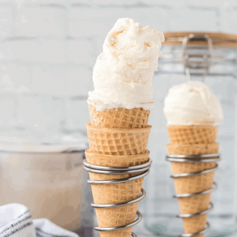 Ninja Creami Mexican Vanilla Ice Cream with rich cinnamon and vanilla flavor.