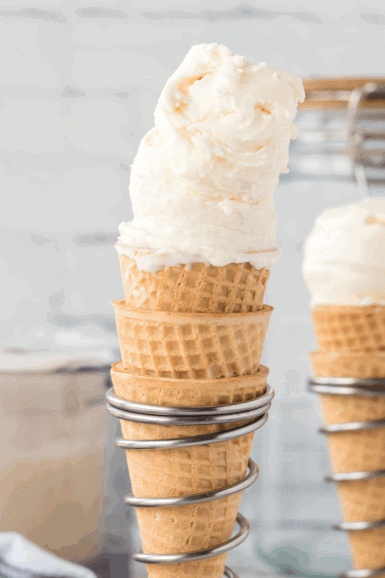 Ninja Creami Mexican Vanilla Ice Cream with rich vanilla and cinnamon.