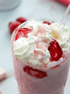 Make a delicious Ninja Creami Starbucks Strawberry Cheesecake Frappuccino at home! This creamy, indulgent treat blends the flavors of cheesecake and fresh strawberries for the perfect refreshing drink.