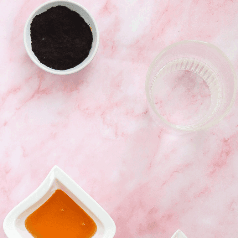 Ingredients needed for Ninja Creami Strawberry Acai Refresher Recipe on kitchen table.