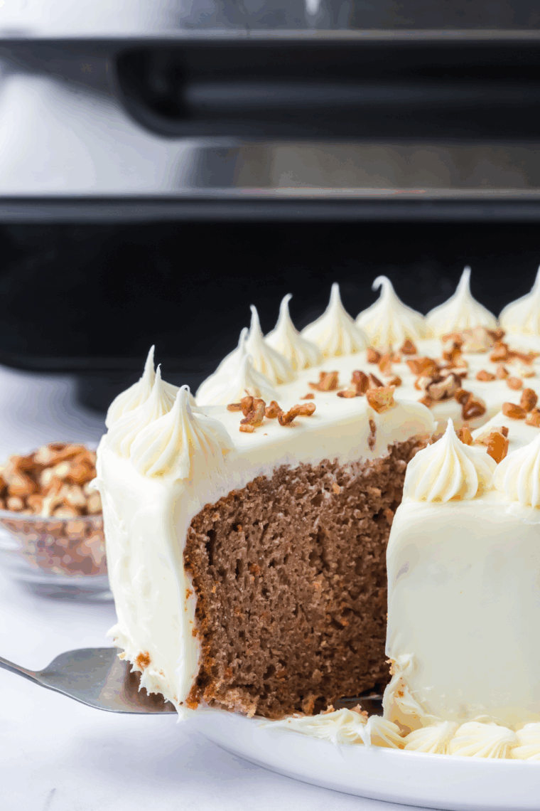 Ninja Foodi Grill Cake, perfectly baked with a golden crust and soft, moist interior using the Ninja Foodi Grill.