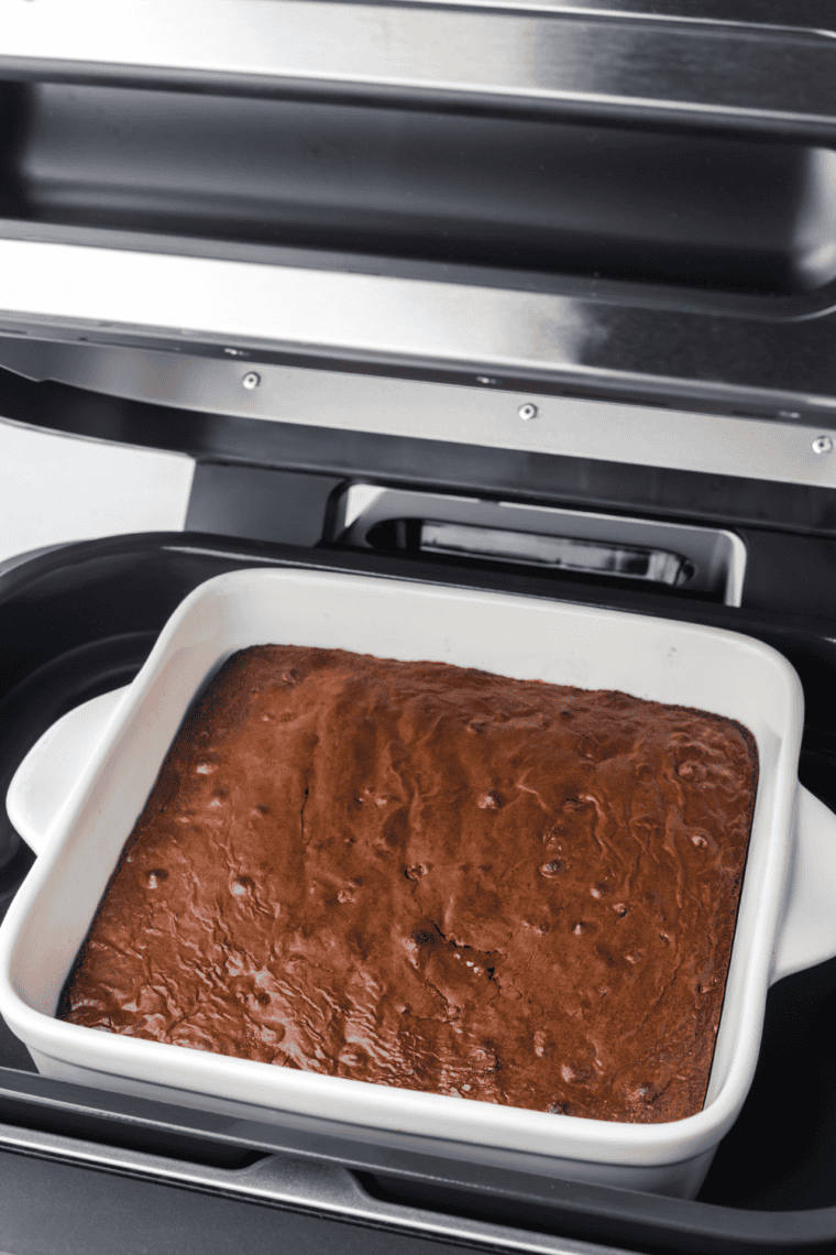 Ninja Woodfire Grill Brownies with a rich, fudgy texture and smoky flavor.