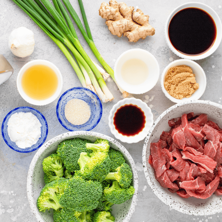 Prepping the ingredients for freezing.